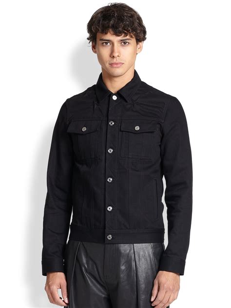 givenchy jacket men|black Givenchy jean jacket men.